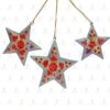 Paper Mache Christmas Decoration -Blue Stars