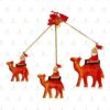 Paper Mache Christmas Decoration -Orange Camel